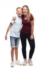 Obraz premium Happy brother and sister