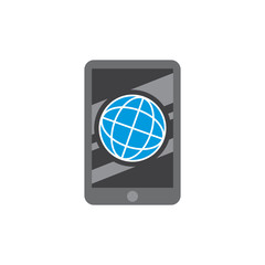 World Mobile Logo Icon Design