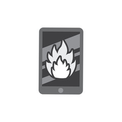 Fire Mobile Logo Icon Design