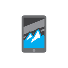 Mountain Mobile Logo Icon Design