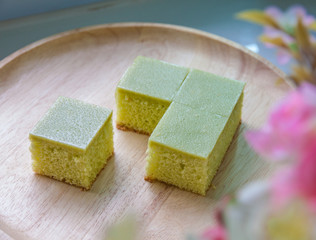 Custard Pandan cake