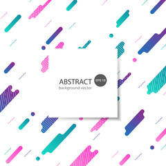 Colorful Dynamic Abstract Geometry Elements Background. Vector illustration.