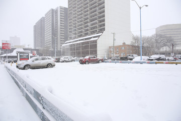 snow storm parking