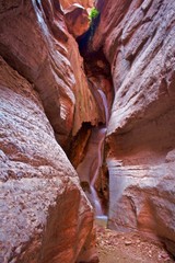 Waterfall in Slot Canyon