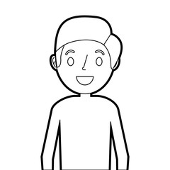 portrait smiling man character cartoon