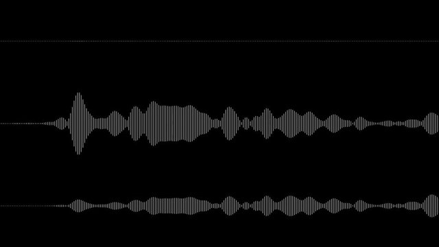Audio Spectrum Array, Hi-Fi. High frequency audio wave form elements, simulated at a high resolution and bit rate.