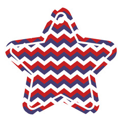 american usa flag patriotic red blue stripes zig zag