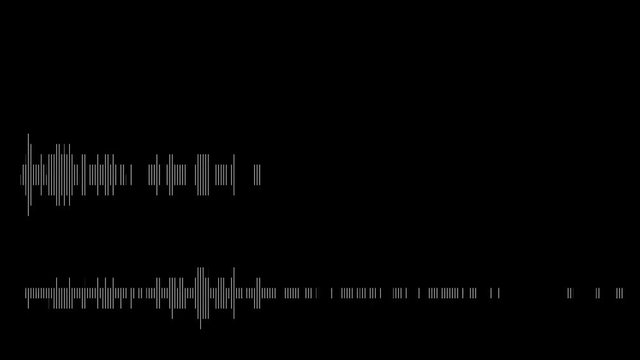 Audio Spectrum Array, Blocky Pixels. Blocky and low resolution/frequency wave form elements, simulated at a low and distorted bit rate.