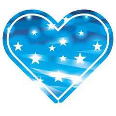 stars abstract blue blurred bokeh background