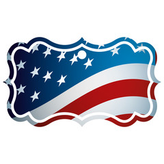 united states of america flag patriotism badge