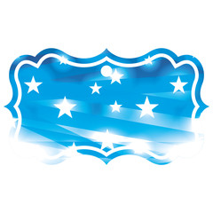 stars abstract blue blurred bokeh background