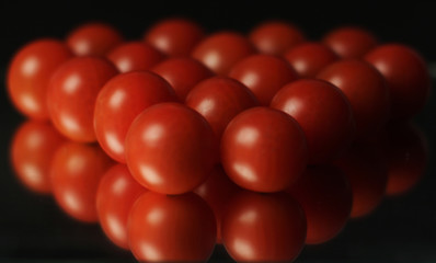 Red cherry tomatoes. Fresh tomatoes. 