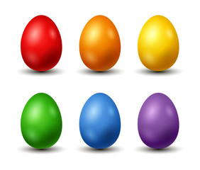 happy Easter day, with colorful colored egg.vector illustration