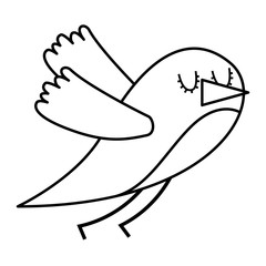 cute cartoon bird animal beauty