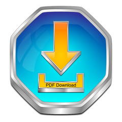 PDF Download button - 3D illustration