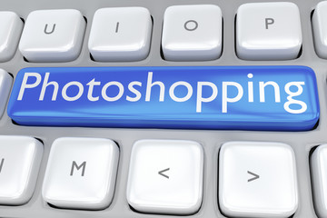 Photoshopping - graphical concept