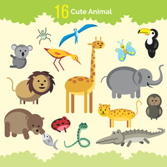 Set of Cute Animal
