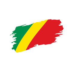 Congo flag, vector illustration