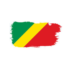 Congo flag, vector illustration