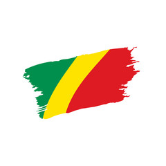 Congo flag, vector illustration