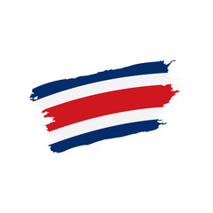 Costa Rica flag, vector illustration