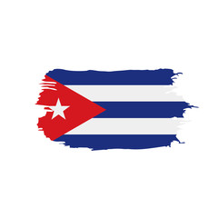 Cuba flag, vector illustration