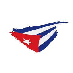 Cuba flag, vector illustration