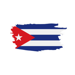 Cuba flag, vector illustration