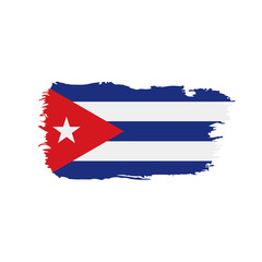Cuba flag, vector illustration