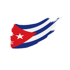 Cuba flag, vector illustration