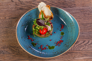 Tartar with salmon and avocado