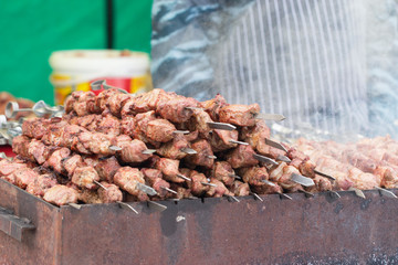 skewers on the street