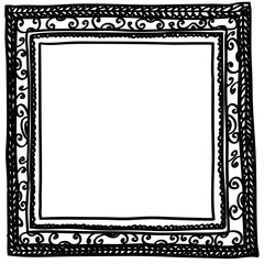 Square doodle frame