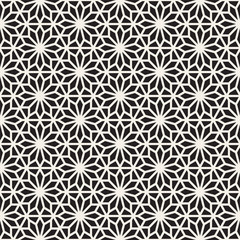 Vector seamless stripes pattern. Modern stylish texture with monochrome trellis. Repeating geometric hexagonal grid. Simple lattice design.