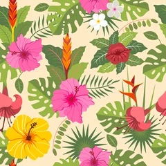 Foto auf Leinwand tropical seamless pattern 3 © color885