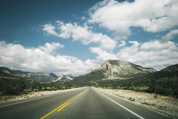 Driving up to Mt. Charleston