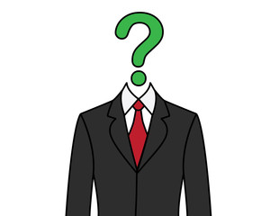 mister question cartoon illustration , cartoon design style , designed for illustration
