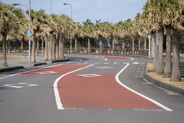 Obraz premium 海岸道路