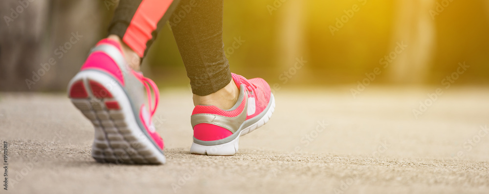 Wall mural fitness woman jogging