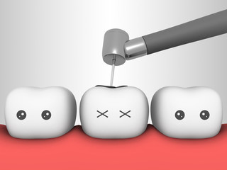 tooth 3D conceptfill teeth