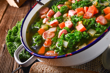 a tasty kale soup