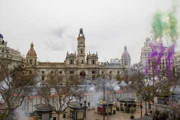 Mascletà de la plaza del ayunatmiento