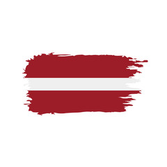 Latvia flag, vector illustration