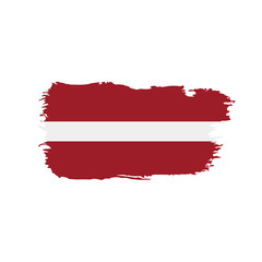 Latvia flag, vector illustration