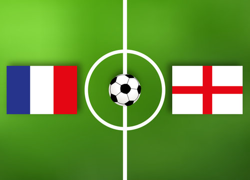 Frankreich VS England - Fußball