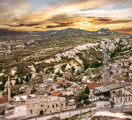 rural town Goreme, Cappadocia, Turkey