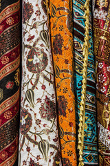 Persian carpets in shop, Eastern souvenirs in Bosnia and Herzegovina