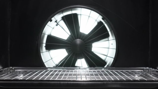 The fan works in the oven