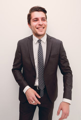 closeup.serious businessman.