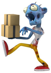 Fun zombie - 3D Illustration